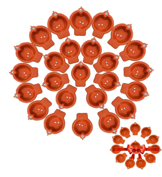 Water sensor diyas,3 piece complementary for all variants, Flameless & Smokeless LED Diya Lights, Decorative LED Candle Lamps for Home, Diwali, Puja, New Year & Festival Decoration(pack of 12 and 3 complementary)