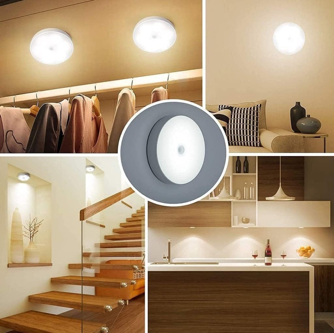 Motion Sensor Light for Home with USB Charging Self Adhesive Led Nightlight Rechargeable Body Sensor Wall Light for Bedroom, Stairs (Cool White, Pack of 1)