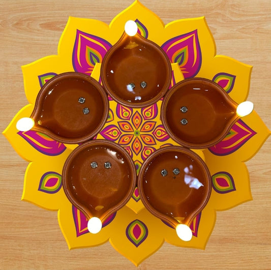 30 + 6 Complimentary Water Sensor Diyas (36 Pcs) – Electric Flameless & Smokeless LED Diya Lights, Decorative LED Candle Lamps for Home, Diwali, Puja, New Year & Festival Decoration