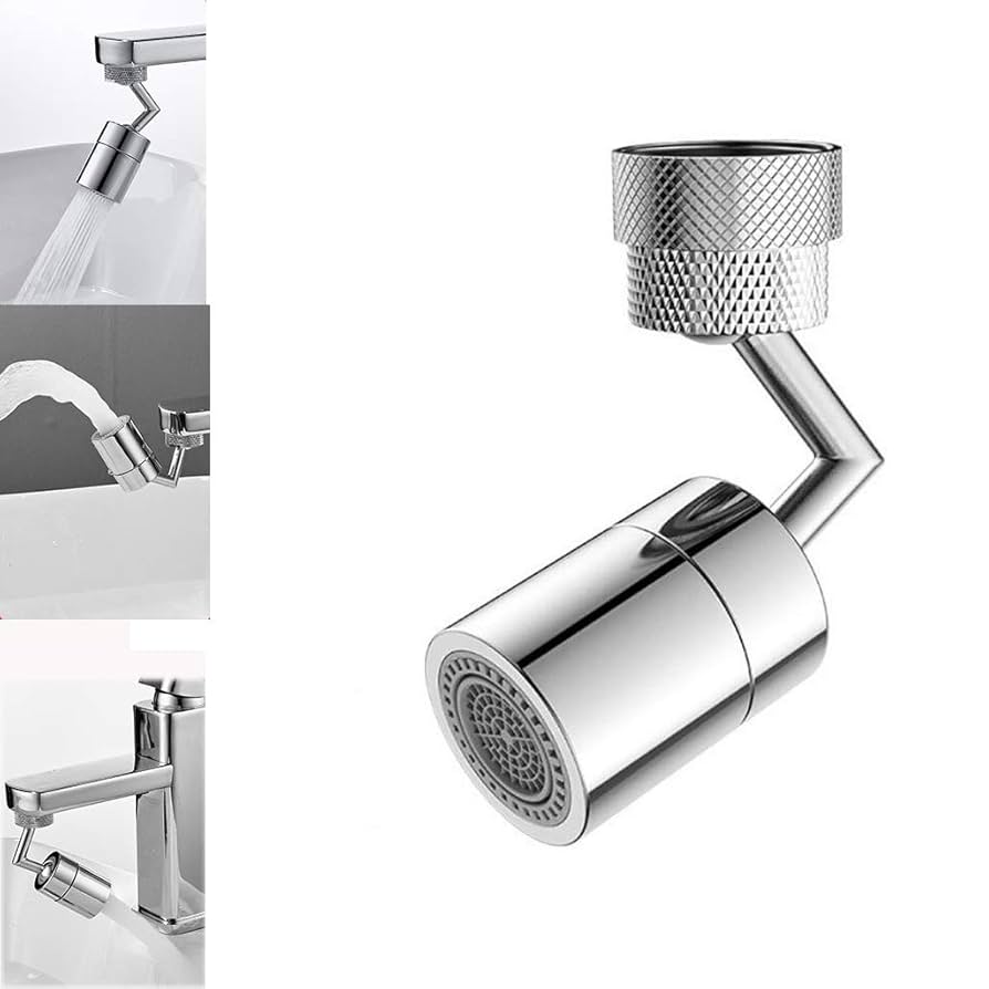 720° Universal, movable,tap filter, tap extender for kitchen sink,Water tap, Flexible Anti Splash Water Saving Movable Sink Faucet with Double Outlet | Eye Wash Station & Gargle Tap Sprayer for Kitchen and Bathroom