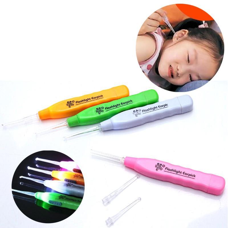 Ear wax Remover with LED Flashlight Ear pick for Ear wax remover and cleaner, Ear cleaning tools for kids and adults Curette Store Extra Extensions in Rear Better Accuracy Earpick(PACK OF 3)
