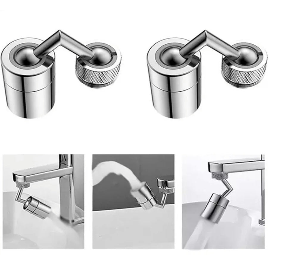 720° Universal, movable,tap filter, tap extender for kitchen sink,Water tap, Flexible Anti Splash Water Saving Movable Sink Faucet  with Double Outlet | Eye Wash Station & Gargle Tap Sprayer for Kitchen and Bathroom