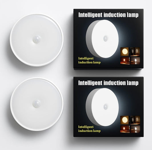 Motion Sensor Light for Home with USB Charging Self Adhesive Led Nightlight Rechargeable Body Sensor Wall Light for Bedroom, Stairs (Cool White, Pack of 1)