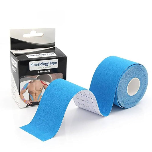 Kinesiology Tape for Physiotherapy, Sports Injury, Pain Relief Muscle Tape, for Shoulder, Wings, Arms, Ankle K Taping Waterproof Athletic Tape for Pain Support -2 Inch Blue